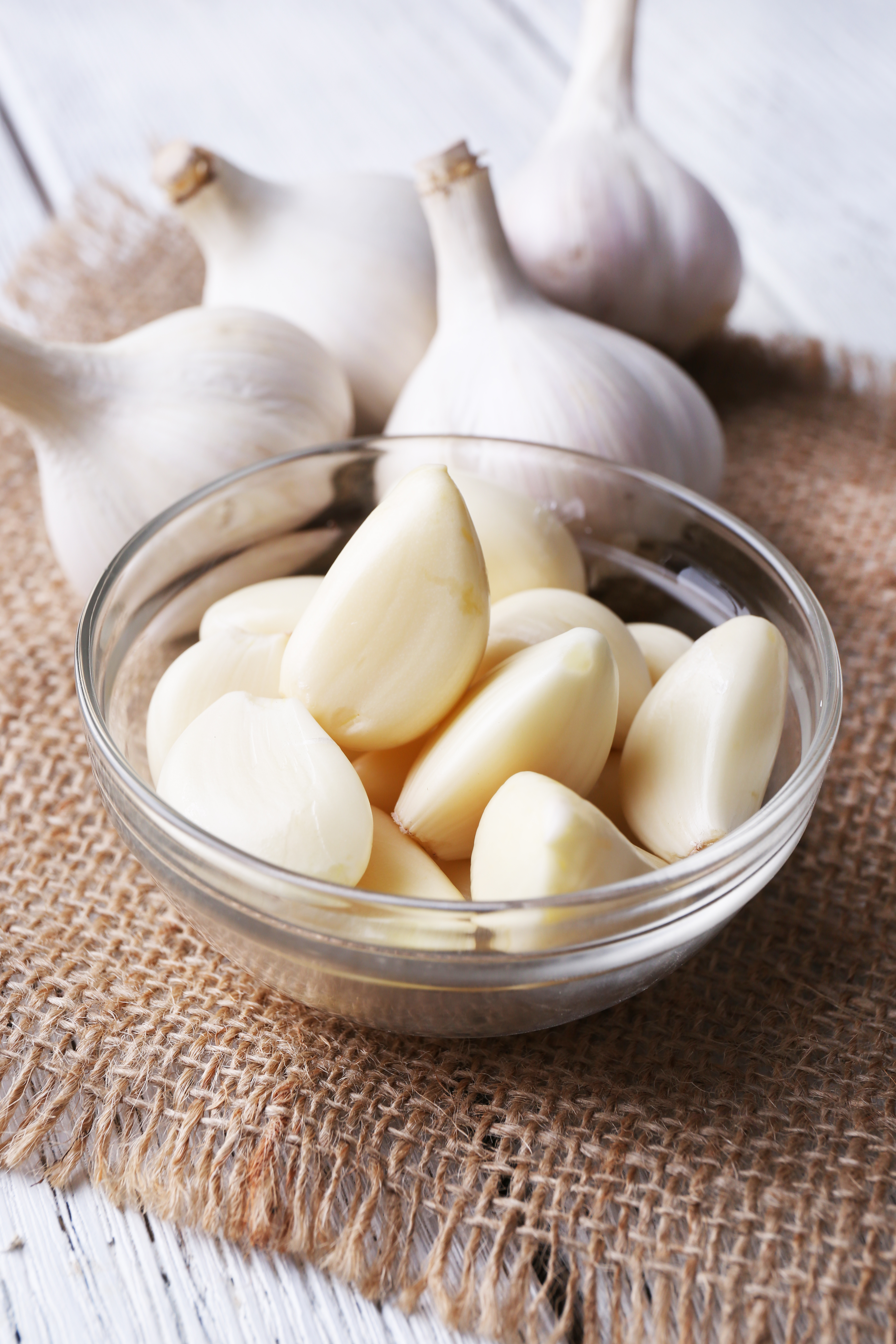 Garlic bulb detail